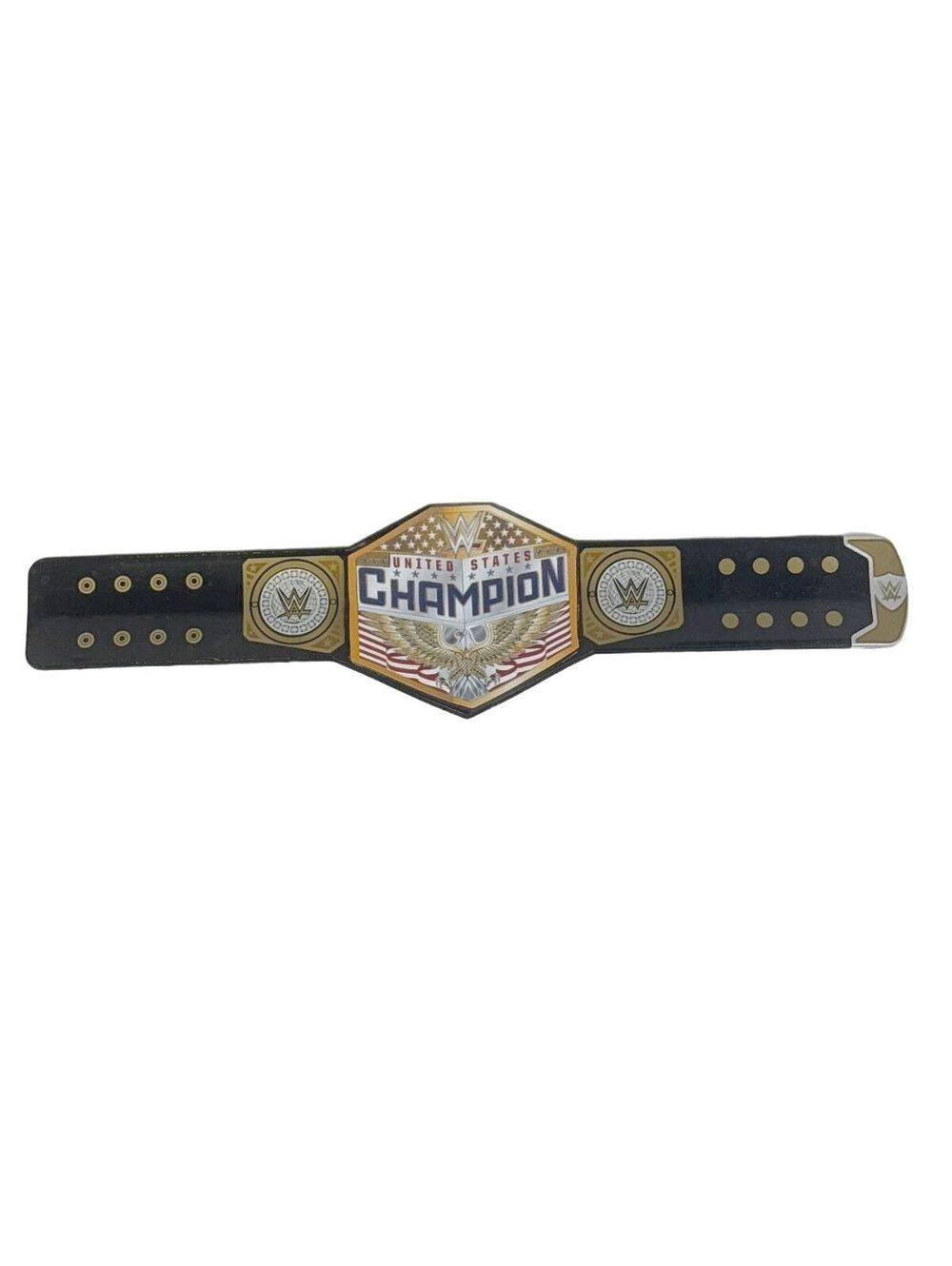 WWE US Wrestling Championship Belt Slap Bracelet Gold Black Collectible